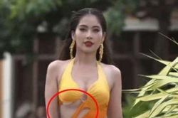 Chị gái Nam Em gặp sự cố khi diễn áo tắm ở Miss Universe Vietnam 2023