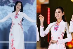 Diện lại áo dài thi Hoa hậu Việt Nam, Đỗ Thị Hà chứng minh đẳng cấp nhan sắc bất bại