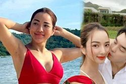 Vợ Ưng Hoàng Phúc hiếm hoi đăng ảnh áo tắm, tự tin khoe vùng bụng nhiều vết rạn