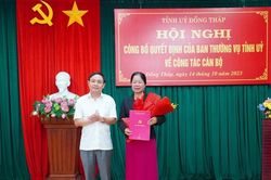Đồng chí Huỳnh Thị Tuyết Vui giữ chức Bí thư Đảng đoàn Liên đoàn Lao động tỉnh