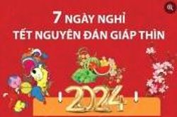 Lịch nghỉ Tết Nguyên đán Giáp Thìn 2024