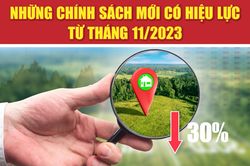 Những chính sách mới có hiệu lực từ tháng 11/2023