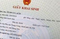 Nhờ người khác đứng tên làm cha của con trên giấy khai sinh được không?
