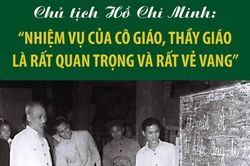 Chủ tịch Hồ Chí Minh: 'Nhiệm vụ của cô giáo, thầy giáo là rất quan trọng và rất vẻ vang'