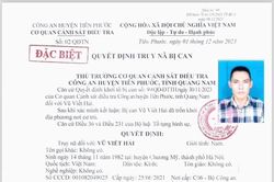 Quảng Nam, truy nã đặc biệt kẻ cướp tiền tại cây xăng