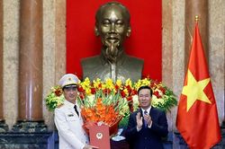 Chủ tịch nước dự Lễ trao Quyết định thăng cấp bậc hàm Thượng tướng cho Thứ trưởng Công an Nguyễn Duy Ngọc