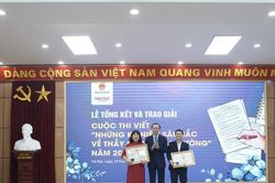 Trao giải cuộc thi viết 'Những kỷ niệm sâu sắc về thầy cô và mái trường'