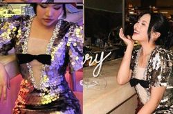 Đón tuổi mới Phương Mỹ Chi ngày càng gợi cảm, mang tất lưới khoe chân thon dài