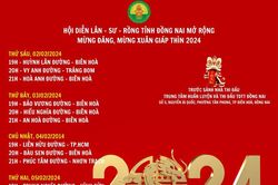 Hội diễn Lân - sư - rồng tỉnh Đồng Nai mở rộng mừng Đảng, mừng Xuân Giáp Thìn 2024: 11 đội tham dự
