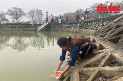 Người dân Thủ đô đi thả cá ngày Tết ông Công, ông Táo