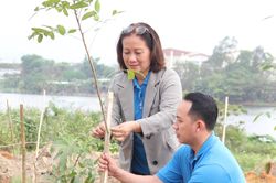 Trồng 1.000 cây xanh tại Khu công nghiệp Hòa Khánh