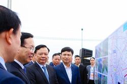 Chủ tịch nước kiểm tra tiến độ Vành đai 4 - vùng Thủ đô