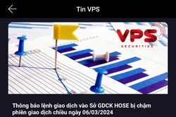 Công ty chứng khoán phản ánh sàn HOSE bị nghẽn lệnh