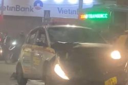 Điều tra vụ xe taxi ở Long Biên gây tai nạn giữa khuya