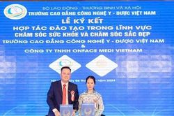 Onface Medi Việt Nam và Trường CĐ Công nghệ Y - Dược Việt Nam ký kết hợp tác phát triển bền vững trong lĩnh vực chăm sóc sức khỏe và sắc đẹp