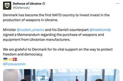 Đan Mạch trở thành quốc gia NATO đầu tiên đầu tư sản xuất vũ khí tại Ukraine