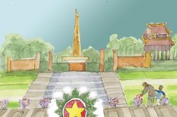 Rưng rưng sắc cỏ nghĩa trang