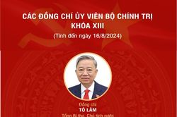 Các đồng chí Ủy viên Bộ Chính trị khóa XIII