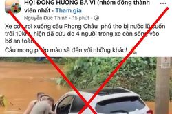 Thông tin ô tô rơi trong vụ sập cầu Phong Châu, 4 người an toàn là sai sự thật