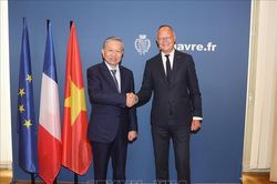 Tổng Bí thư, Chủ tịch nước Tô Lâm gặp và làm việc với cựu Thủ tướng Pháp Edouard Philippe