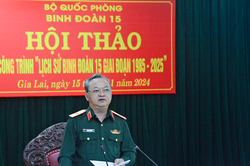 Sách 'Lịch sử Binh đoàn 15 giai đoạn 1985-2025' được biên soạn công phu, khoa học