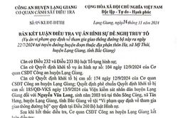 Công an huyện Lạng Giang khởi tố đối tượng liên quan vụ tai nạn giao thông gây chết người