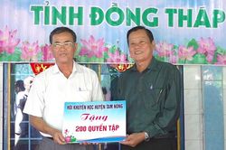 Ông Nguyễn Văn Mậu tâm huyết với công tác khuyến học, khuyến tài