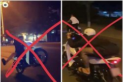 'Quái xế' ra đường… làm xiếc