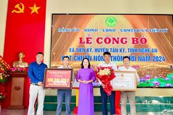 Xã Tiên Kỳ (Tân Kỳ) đạt chuẩn xã nông thôn mới