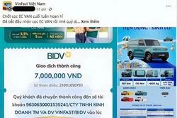 Khách hàng Việt háo hức khoe 'bấm nút' chốt cọc sớm VinFast EC Van