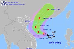 Đà Nẵng mưa lớn, đề phòng ngập úng đô thị, gió mạnh trên biển