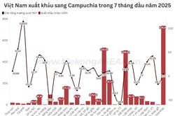 Xăng dầu rời nhóm 3 mặt hàng xuất khẩu lớn nhất sang Campuchia