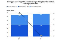 Nhập khẩu tăng tốc, thặng dư thương mại Lào giảm 53% YoY