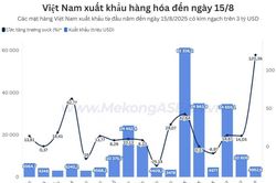 Đến 15/8, nhiều mặt hàng xuất khẩu cán mốc kim ngạch 10 tỷ USD