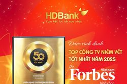 HDBank vào Top 50 Doanh nghiệp niêm yết tiêu biểu nhất 2025