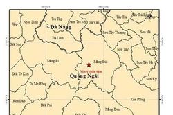 Hai ngày, Quảng Ngãi hứng chịu 6 trận động đất