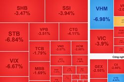 Nhà đầu tư ào ạt 'xả hàng', VN-Index mất mốc 1.600
