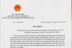 Triệt phá nhiều đường dây buôn lậu quy mô lớn, Phòng Cảnh sát kinh tế Công an TP Đà Nẵng được Phó Thủ tướng gửi thư khen