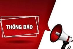 Thông báo về việc xử lý phương tiện vi phạm trật tự an toàn giao thông