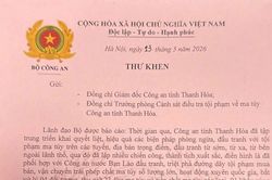 Biểu dương Công an Thanh Hóa với thành tích triệt phá đường dây ma túy xuyên quốc gia