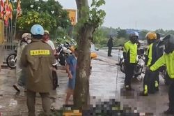 Hai cha con từ TPHCM đi mô tô phân khối lớn gặp nạn trên Quốc lộ 1