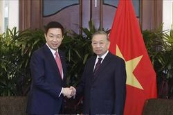 Tổng Bí thư, Chủ tịch nước Tô Lâm tiếp lãnh đạo một số doanh nghiệp lớn của Singapore