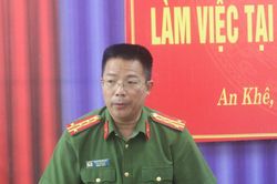 Lãnh đạo CATP Đà Nẵng kiểm tra việc chấp hành pháp luật trong hoạt động điều tra hình sự tại Công an phường An Khê