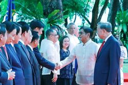 Lễ đón Tổng Bí thư, Chủ tịch nước Tô Lâm và Phu nhân thăm cấp Nhà nước tới Philippines