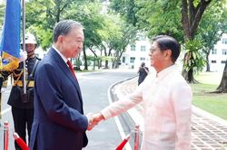Lễ đón Tổng Bí thư, Chủ tịch nước Tô Lâm và Phu nhân thăm cấp Nhà nước tới Philippines