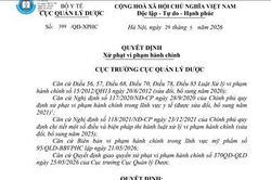 Xử phạt Công ty TNHH một thành viên Thanh Lam 195 triệu đồng