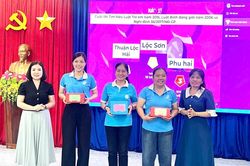 Hội Liên hiệp Phụ nữ phường Cam Ranh tuyên truyền phòng, chống bạo lực gia đình