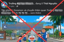 Các fanpage đồng loạt xóa video Doraemon quảng bá trường học ở Thái Nguyên