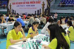 Hơn 800 vận động viên tham dự Giải vô địch Cờ vua miền Bắc lần thứ X năm 2026