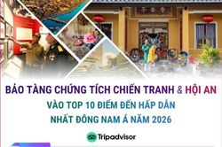 Bảo tàng Chứng tích chiến tranh và Hội An lọt top 10 điểm đến hấp dẫn nhất ĐNA